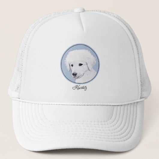 Kuvasz-schildering - Cute Original Dog Art Trucker Pet (Voorkant)