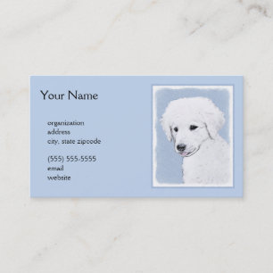 Kuvasz-schildering - Cute Original Dog Art Visitekaartje