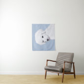 Kuvasz-schildering - Cute Original Dog Art Wandkleed (In situ)