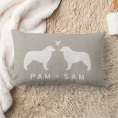 Kuvasz Silhouettes Love Kussen (Deken)