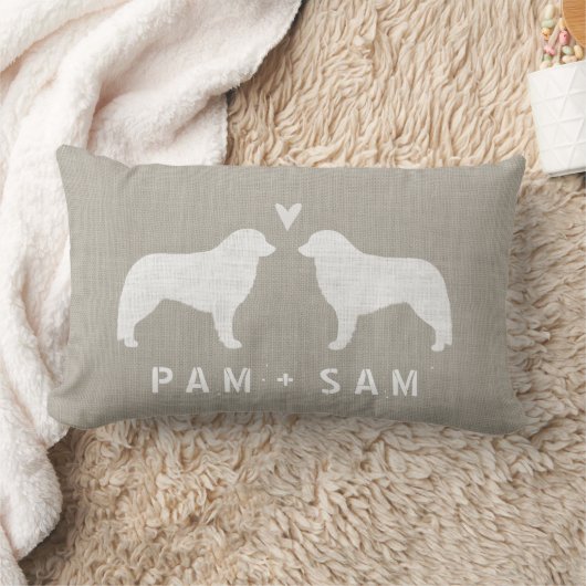 Kuvasz Silhouettes Love Kussen (Deken)