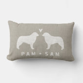 Kuvasz Silhouettes Love Kussen (Voorkant)