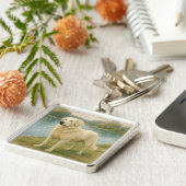 Kuvasz Sleutelhanger (Zijkant)