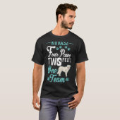 Kuvasz vier poten, één team Kuvasz T-shirt (Voorkant volledig)