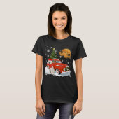 Kuvasz Wagon Red Truck T-shirt (Voorkant volledig)