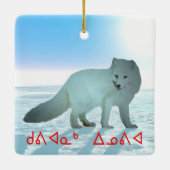 Kuvianak Innovia - Arctic Fox Keramisch Ornament (Achterkant)