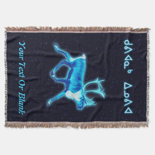 Kuvianak Innovia - Blue Cariou (rendier) Deken (Voorkant)