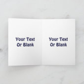 Kuvianak Innovia - Blue Cariou (rendier) Feestdagen Kaart (Binnen)