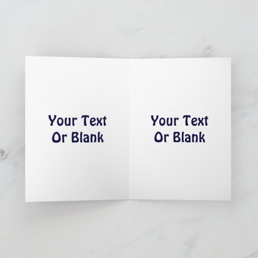 Kuvianak Innovia - Blue Cariou (rendier) Feestdagen Kaart (Binnen)