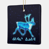 Kuvianak Innovia - Blue Cariou (rendier) Keramisch Ornament (Links)