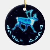 Kuvianak Innovia - Blue Cariou (rendier) Keramisch Ornament (Voorkant)