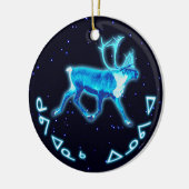 Kuvianak Innovia - Blue Cariou (rendier) Keramisch Ornament (Links)