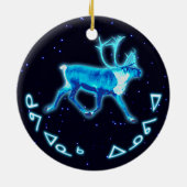 Kuvianak Innovia - Blue Cariou (rendier) Keramisch Ornament (Achterkant)