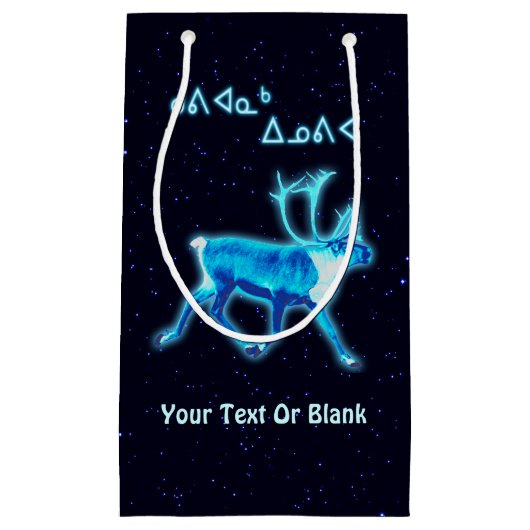 Kuvianak Innovia - Blue Cariou (rendier) Klein Cadeauzakje (Voorkant)