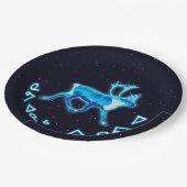 Kuvianak Innovia - Blue Cariou (rendier) Papieren Bordje (Gekanteld)