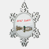 Kuvianak Innovia - Eenden Tin Sneeuwvlok Ornament (Rechts)