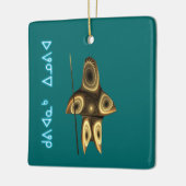 Kuvianak Innovia - Fractal Inuit Hunter Keramisch Ornament (Links)