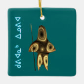 Kuvianak Innovia - Fractal Inuit Hunter Keramisch Ornament (Voorkant)