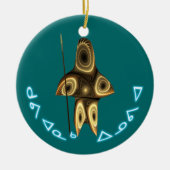 Kuvianak Innovia - Fractal Inuit Hunter Keramisch Ornament (Voorkant)
