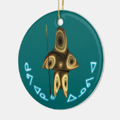 Kuvianak Innovia - Fractal Inuit Hunter Keramisch Ornament (Links)