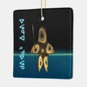 Kuvianak Innovia - Fractal Inuit Hunter Keramisch Ornament (Links)