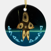 Kuvianak Innovia - Fractal Inuit Hunter Keramisch Ornament (Voorkant)