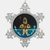 Kuvianak Innovia - Fractal Iubuit Hunter Tin Sneeuwvlok Ornament (Voorkant)