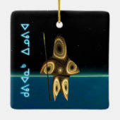 Kuvianak Innovia - Inuit-jager in fractal Keramisch Ornament (Achterkant)