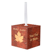 Kuvianak Innovia - Maple Leaf on Inner Birch Bark Decoratie (Achter hoekig)