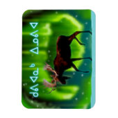 Kuvianak Innovia - Northern Lights Moose Magneet (Verticaal)