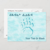 Kuvianak Innovia - Polar Beer Paw Print Briefkaart (Voorkant / Achterkant)