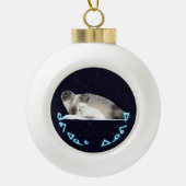 Kuvianak Innovia - Ringed zegel Keramische Bal Ornament (Voorkant)
