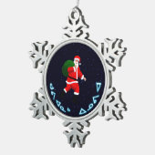 Kuvianak Innovia - Santa Claus Tin Sneeuwvlok Ornament (Rechts)