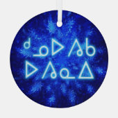 Kuvianak Innovia - Snowburst Glas Ornament (Achterkant)