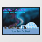 Kuvianak Innovia - Ver Noord Kerst Raamsticker (Vel)