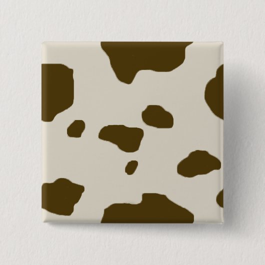 KUW HUID Bruine spots Vierkante Button 5,1 Cm (Voorkant)