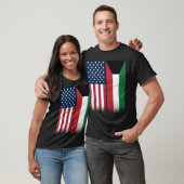 Kuwai Kuwaiti American Flags Proud USA Koeweit T-shirt (Unisex)