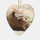 Kuwait Camel Keramisch Ornament (Links)