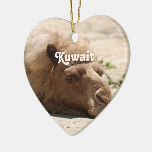 Kuwait Camel Keramisch Ornament (Links)