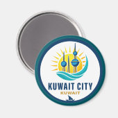 Kuwait City Kuwait Middle East Magneet (Voorkant / Achterkant)