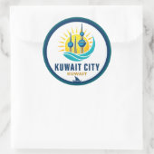 Kuwait City Kuwait Middle East Ronde Sticker (Tas)