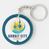 Kuwait City Kuwait Middle East Sleutelhanger (Achterkant)
