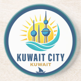 Kuwait City Kuwait Middle East Zandsteen Onderzetter