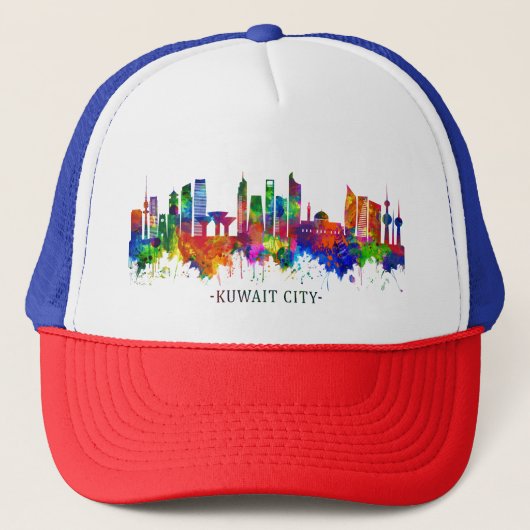 Kuwait City Kuwait Skyline Trucker Pet (Voorkant)
