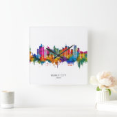 Kuwait City Kuwait Skyline Vierkante Klok (Huis)