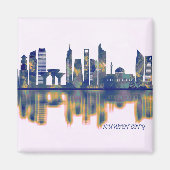 Kuwait City Skyline Magneet (Voorkant)