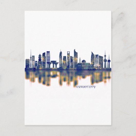 Kuwait City Skyline Uitnodiging Briefkaart (Voorkant)