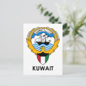 KUWAIT - embleem/vlag/wapen/symbool Briefkaart (Staand voorkant)