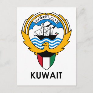 KUWAIT - embleem/vlag/wapen/symbool Briefkaart