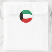 Kuwait Fisheye Vlag Sticker (Tas)